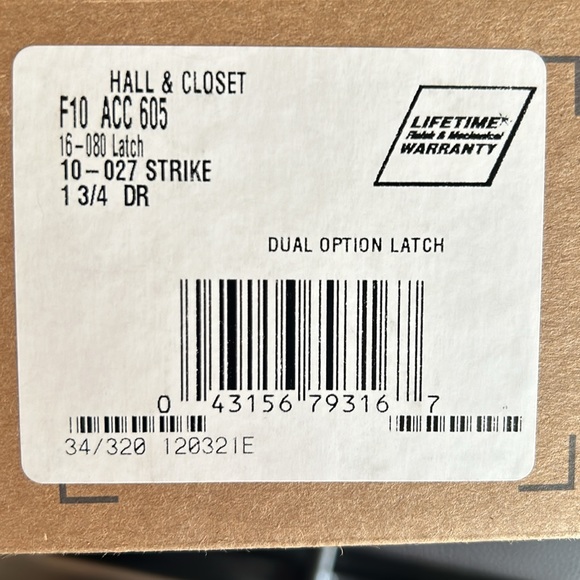 Schlage Accent Passage Door Lever Set - Picture 4 of 4